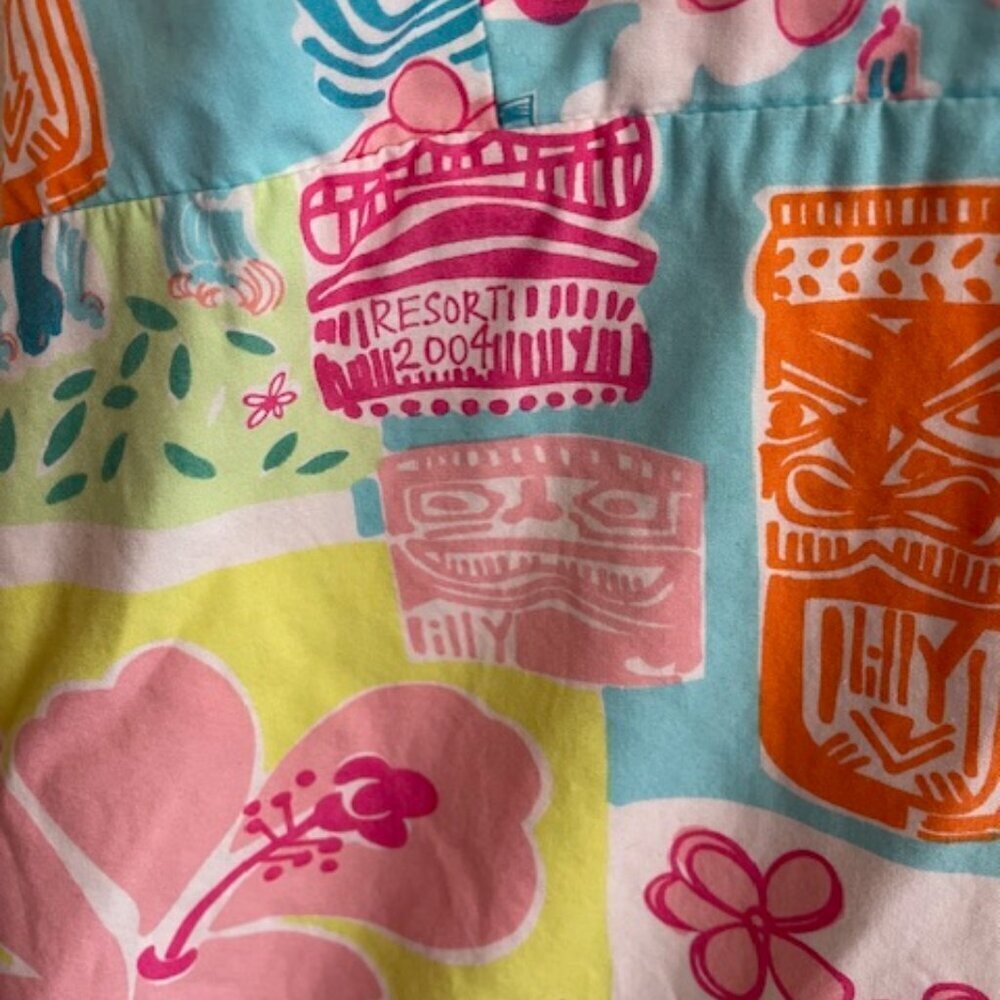 LILLY PULITZER Hawaii Resort 2004 Halter Dress White Label Girl 14 - Picture 14 of 16